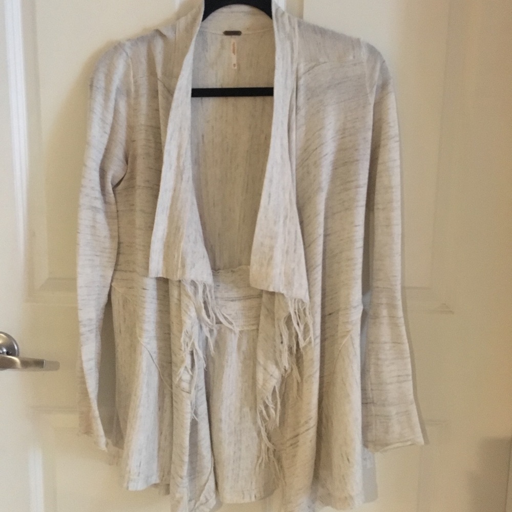 Free people cream cardigan, size xs.
